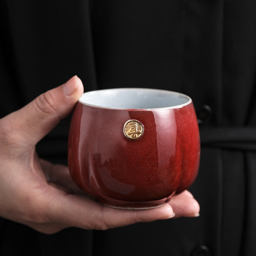 Japanese Kiln Change Tea Cup Ceramic Kung Fu Tea Set Single Cup Master Cup Personal Cup 4 Cup Set Gift