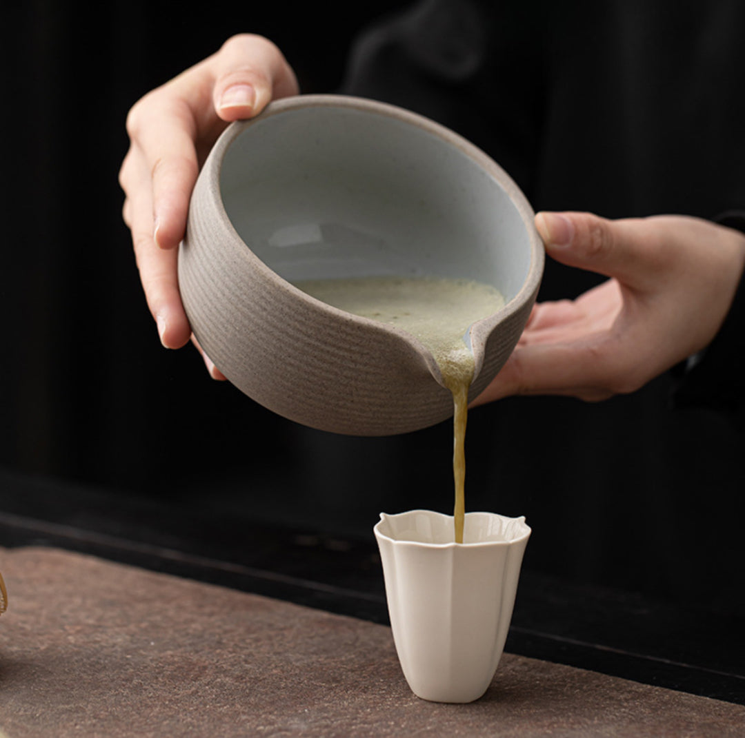 Matcha-Set aus reinem Ton