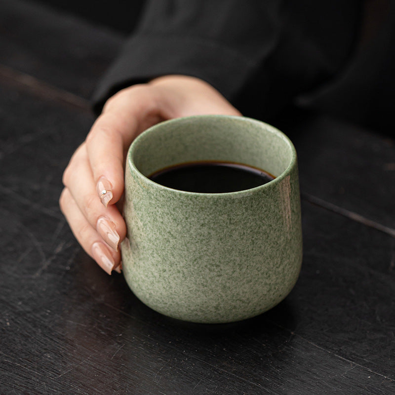 Ancient Tea Cup Master Cup Household Matte Ceramic Tea Cup Large Capacity Personal Tea Cup Kung Fu Tea Set Matcha Cup