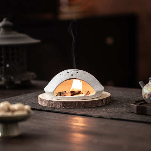 Small Planet Incense Fireplace Creative Set Home Cedar Sacred Wood Ceramic Incense Burner Indoor Atmosphere Aromatherapy Ornaments