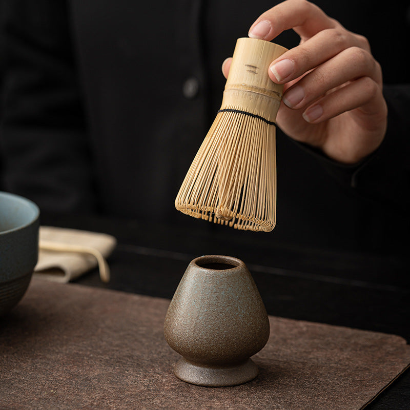 Japanese-style Kiln Change Coarse Pottery Tea Ceramics Tea Ceramics Matcha Bowl Matcha Spoon Baibenli Kung Fu Tea Ceremony Accessories
