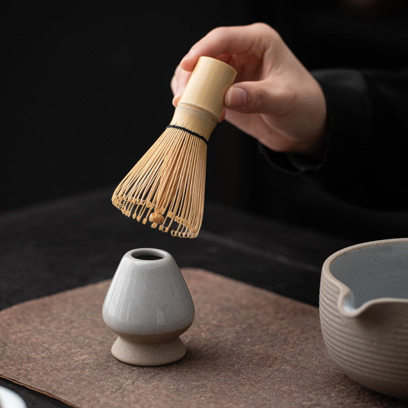Natural Ancient Style Matcha Tools Household Song Dynasty Tea-ordering Ware Suit Tea-erecting Matcha Bowl Baibenli Kung Fu Tea Ceremony