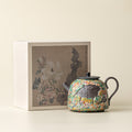 Rock Painting Time Pattern Zhengba Pot Household Ceramic Teapot Chinese Kung Fu Tea Set Single Teapot Souvenir
