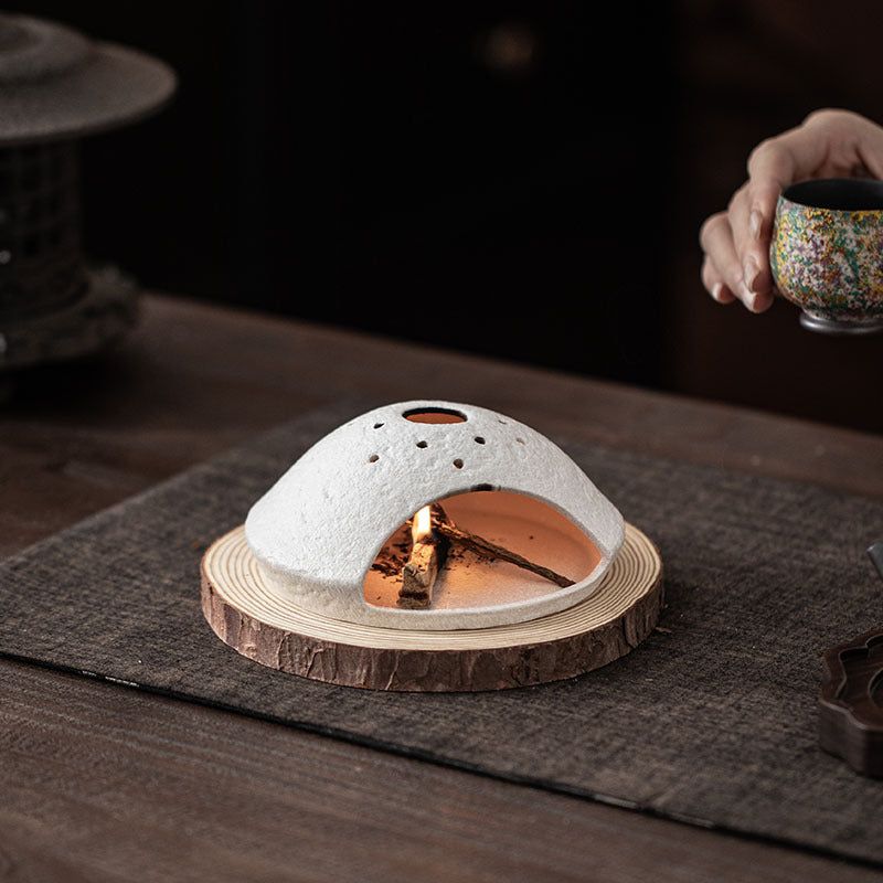Small Planet Incense Fireplace Creative Set Home Cedar Sacred Wood Ceramic Incense Burner Indoor Atmosphere Aromatherapy Ornaments