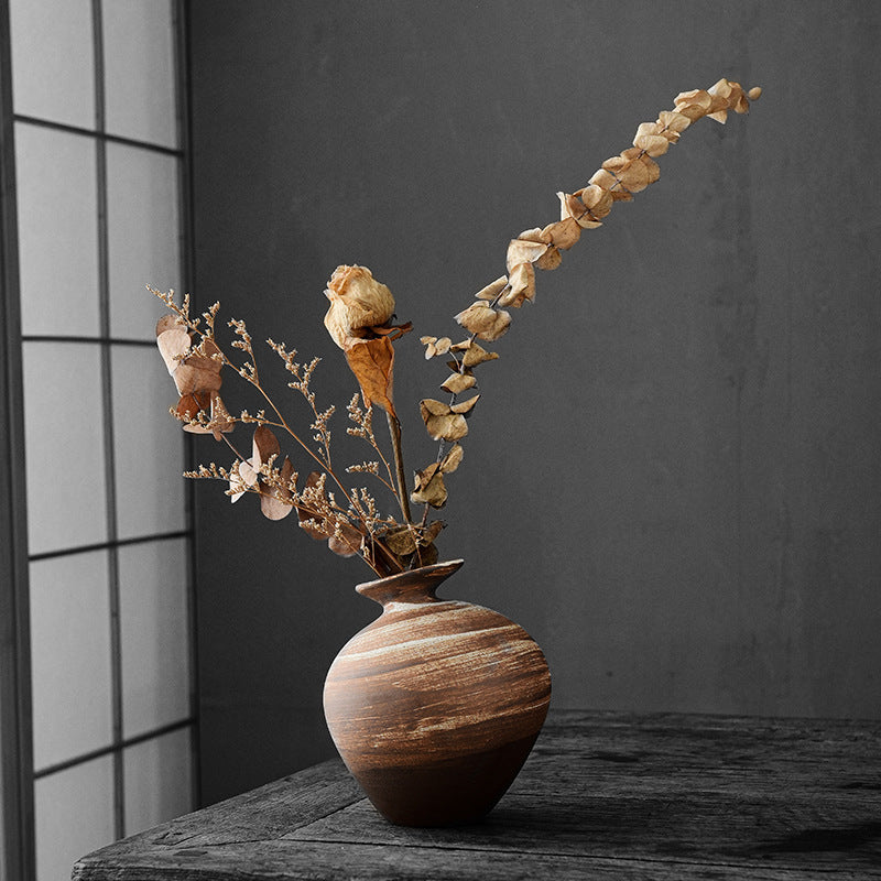 Japanese-style Stoneware Perfect Flower Ceramic Floret Flower Arrangement Dried Flower Flower Hydroponic Ware Tea Table Decorative Ornaments