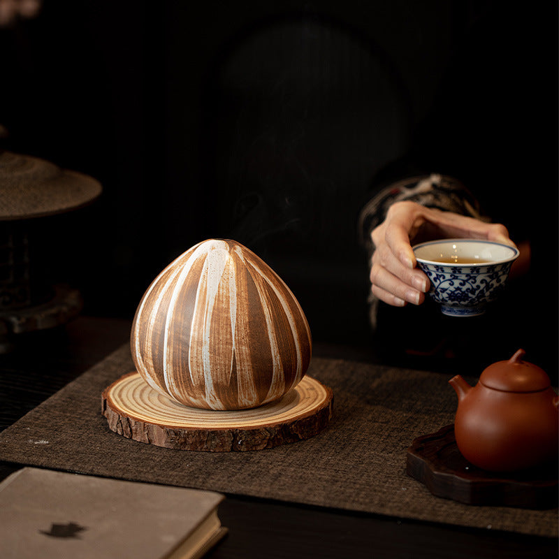 Mountain Aromatherapy Fireplace Sacred Wood Lavender Sage Burning Purification Furnace Home Atmosphere Aromatherapy Furnace Decorative Ornaments