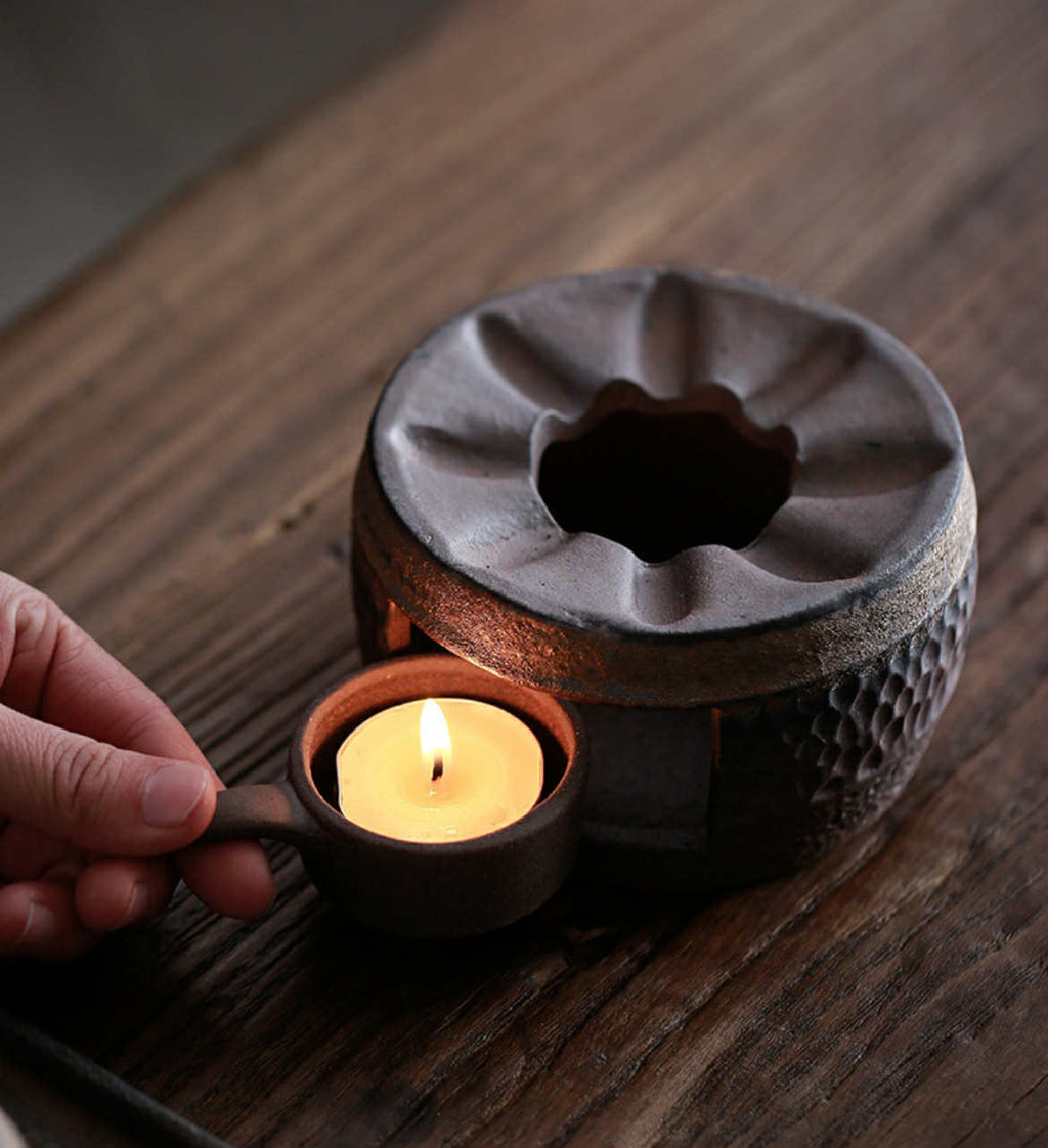 Théière et chauffe plat