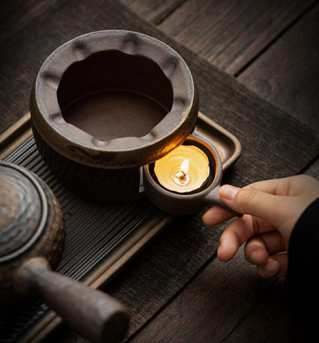 Théière et chauffe plat