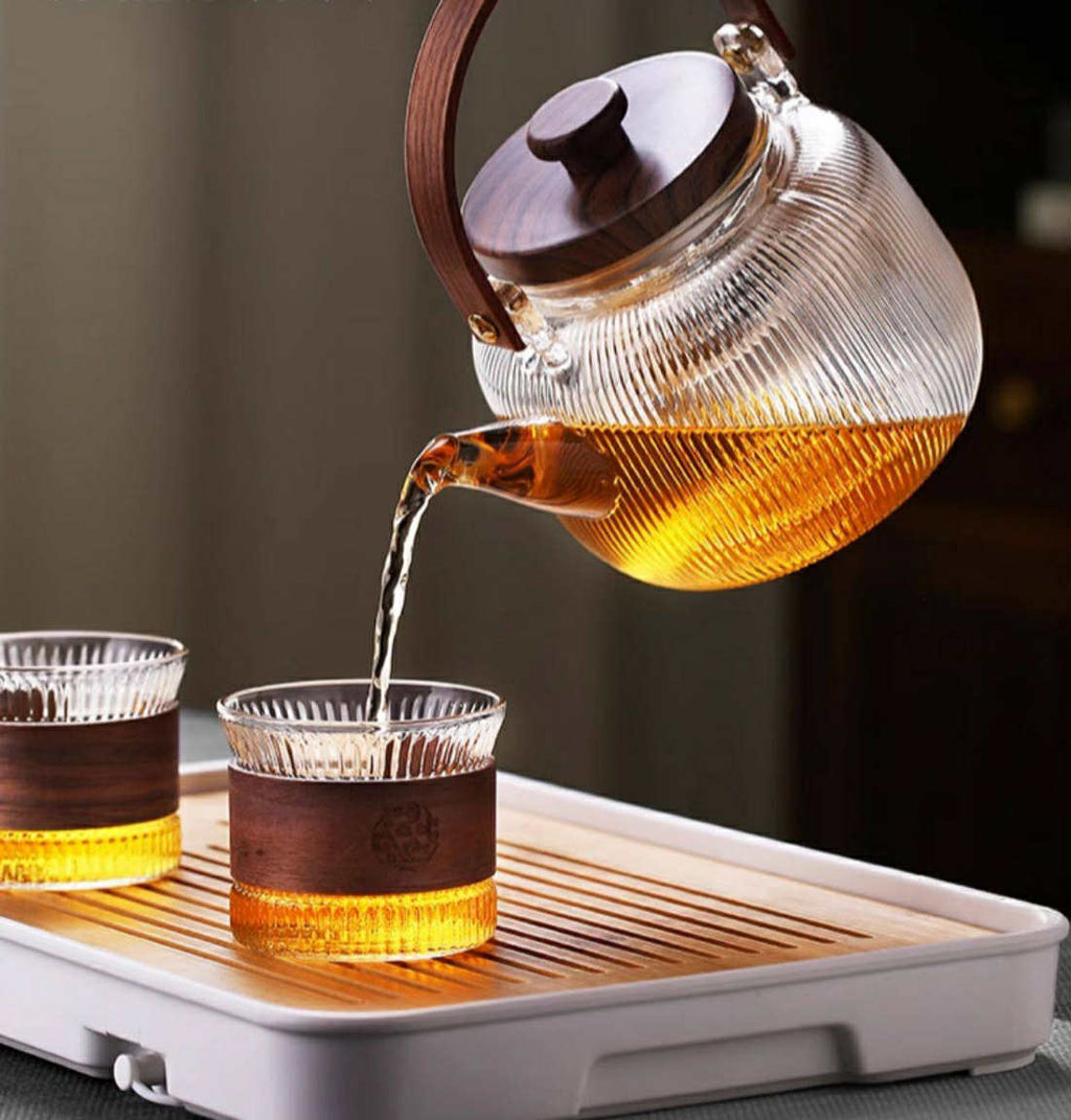 Théière et chauffe plat